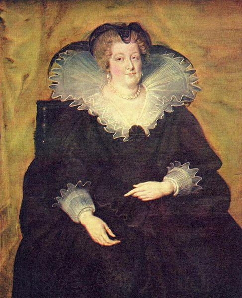 Peter Paul Rubens Portrat der Maria de Medici, Konigin von Frankreich Norge oil painting art